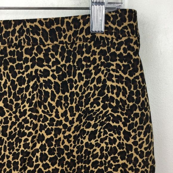 J. Crew Leopard Beige Pencil Skirt, Lined, Career Piece, Size 4 - Picture 4 of 12